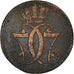 Coin, Denmark, Christian VII, Skilling, 1771, Copenhagen, VF(30-35), Copper
