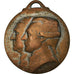 Francja, Medal, WASHINGTON & LAFAYETTE, Journée de Paris, Politic, 1917, GASTON
