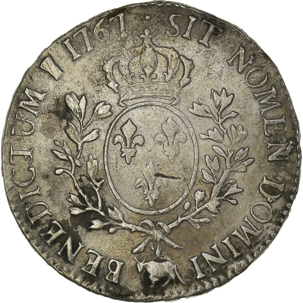 Moeda, França, Louis XV, Écu de Béarn au bandeau, Ecu, 1767, Pau, VF(30-35)