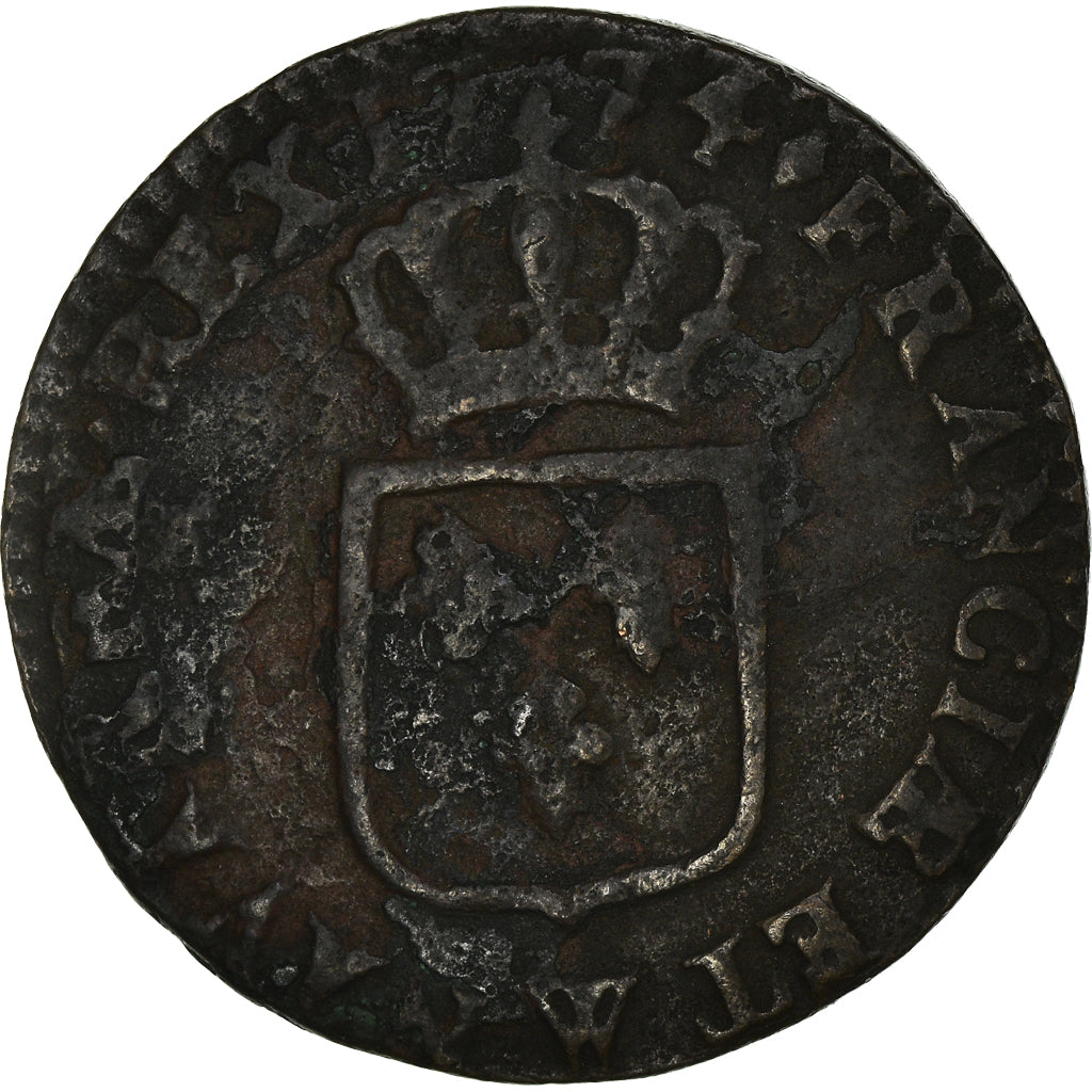 Coin, France, Louis XV, Sol à la vieille tête, Sol, 1774, Lille, F(12-15)