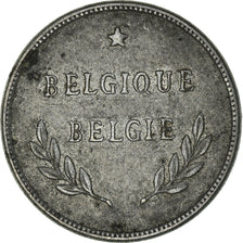 Coin, Belgium, Libération, 2 Francs, 1944, Philadelphia, VF(30-35), Zinc Coated