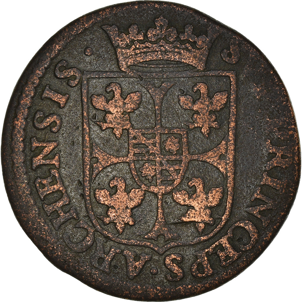 Münze, Frankreich, Principauté d'Arches-Charleville, Charles I, Liard, 1610
