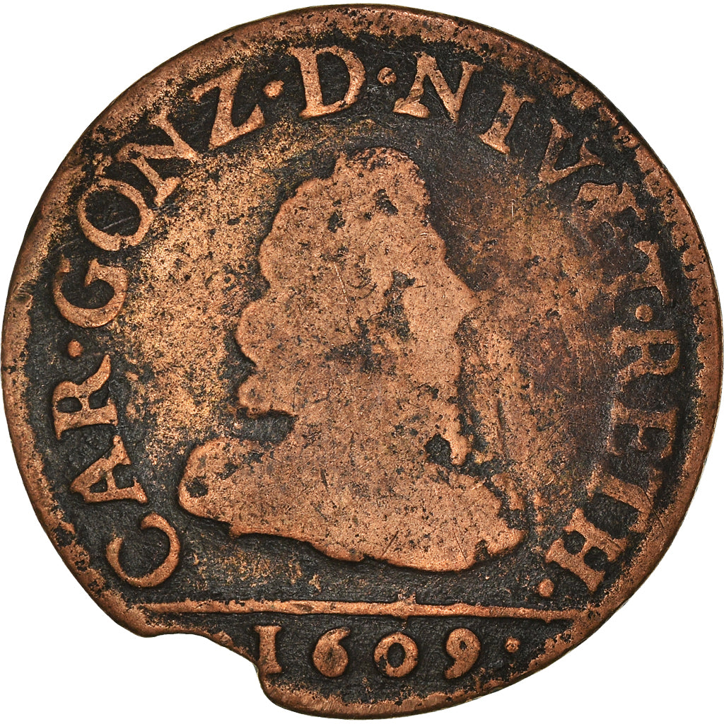 Coin, France, Principauté d'Arches-Charleville, Charles I, Liard, 1609