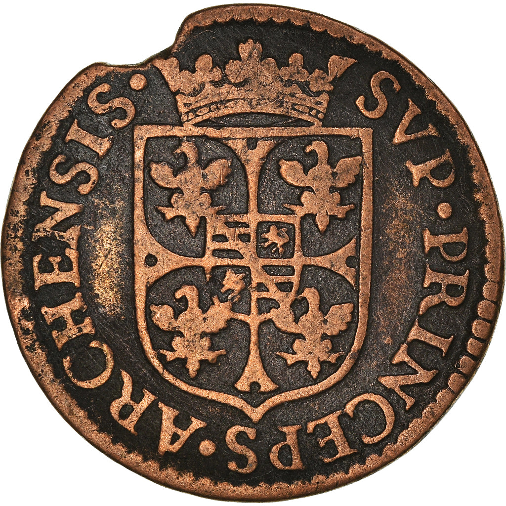 Coin, France, Principauté d'Arches-Charleville, Charles I, Liard, 1609