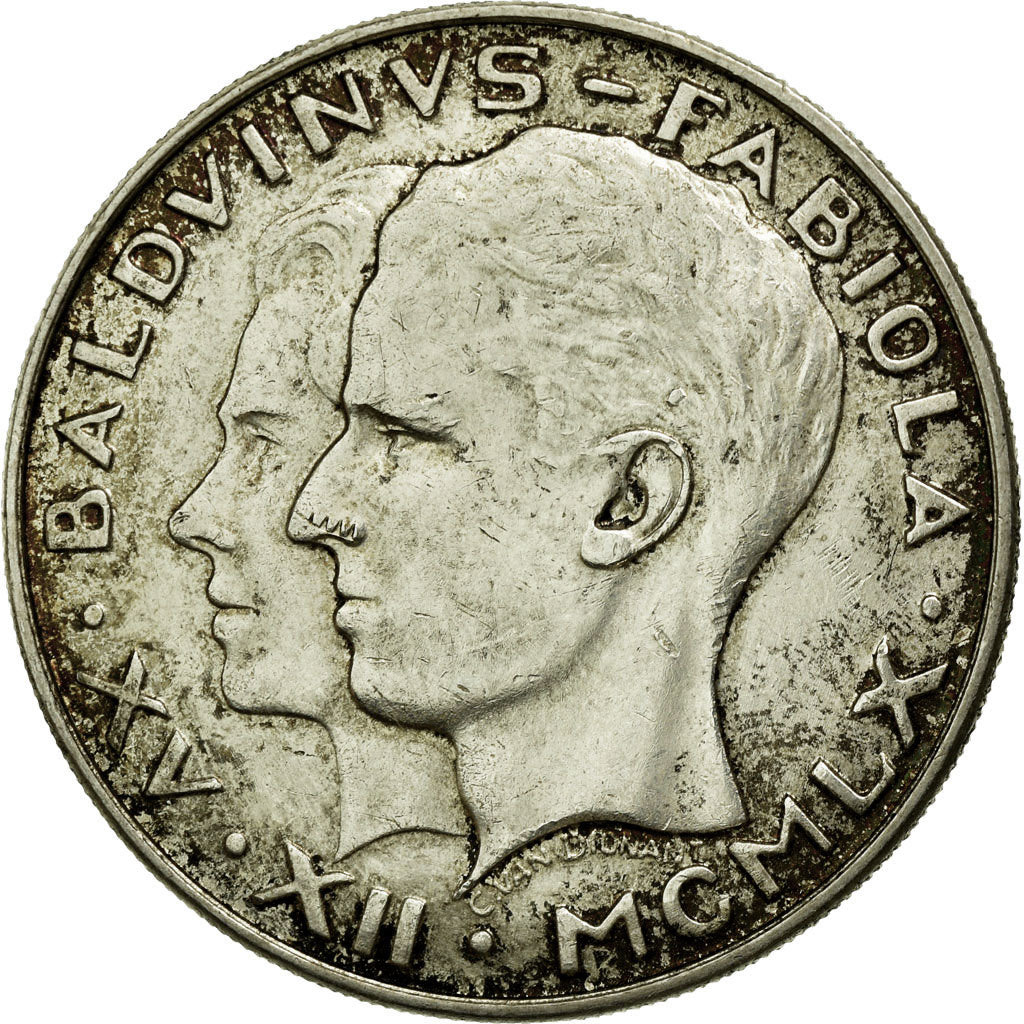 Coin, Belgium, 50 Francs, 50 Frank, 1960, AU(50-53), Silver, KM:152.1