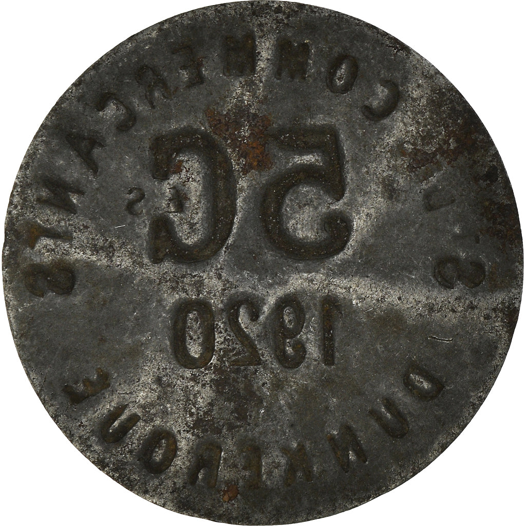 Coin, France, 5 Centimes, 1920, Dunkerque, VF(30-35), Iron, Elie:10.1