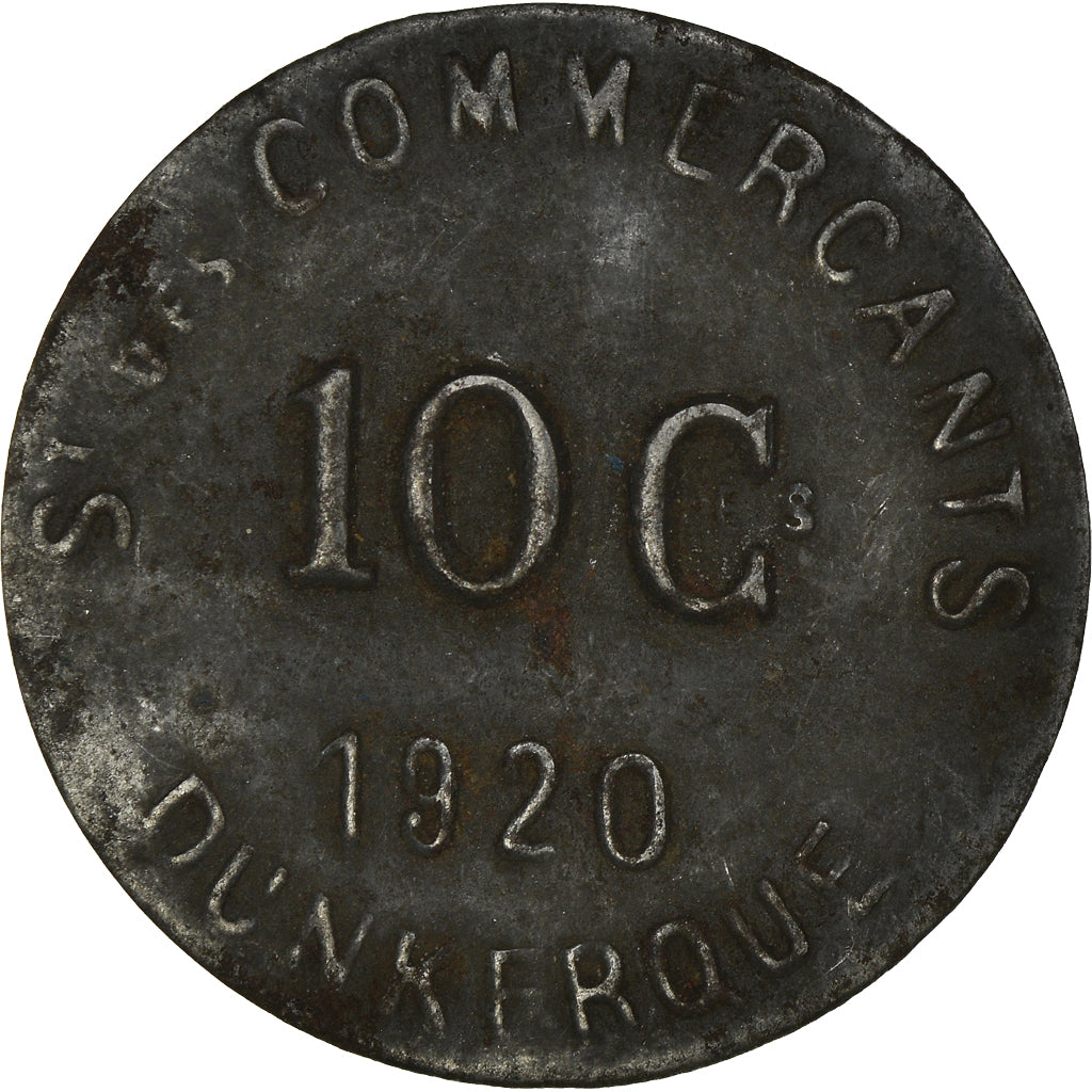 Coin, France, 10 Centimes, 1920, Dunkerque, VF(30-35), Iron, Elie:10.2