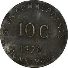 Coin, France, 10 Centimes, 1920, Dunkerque, VF(30-35), Iron, Elie:10.2