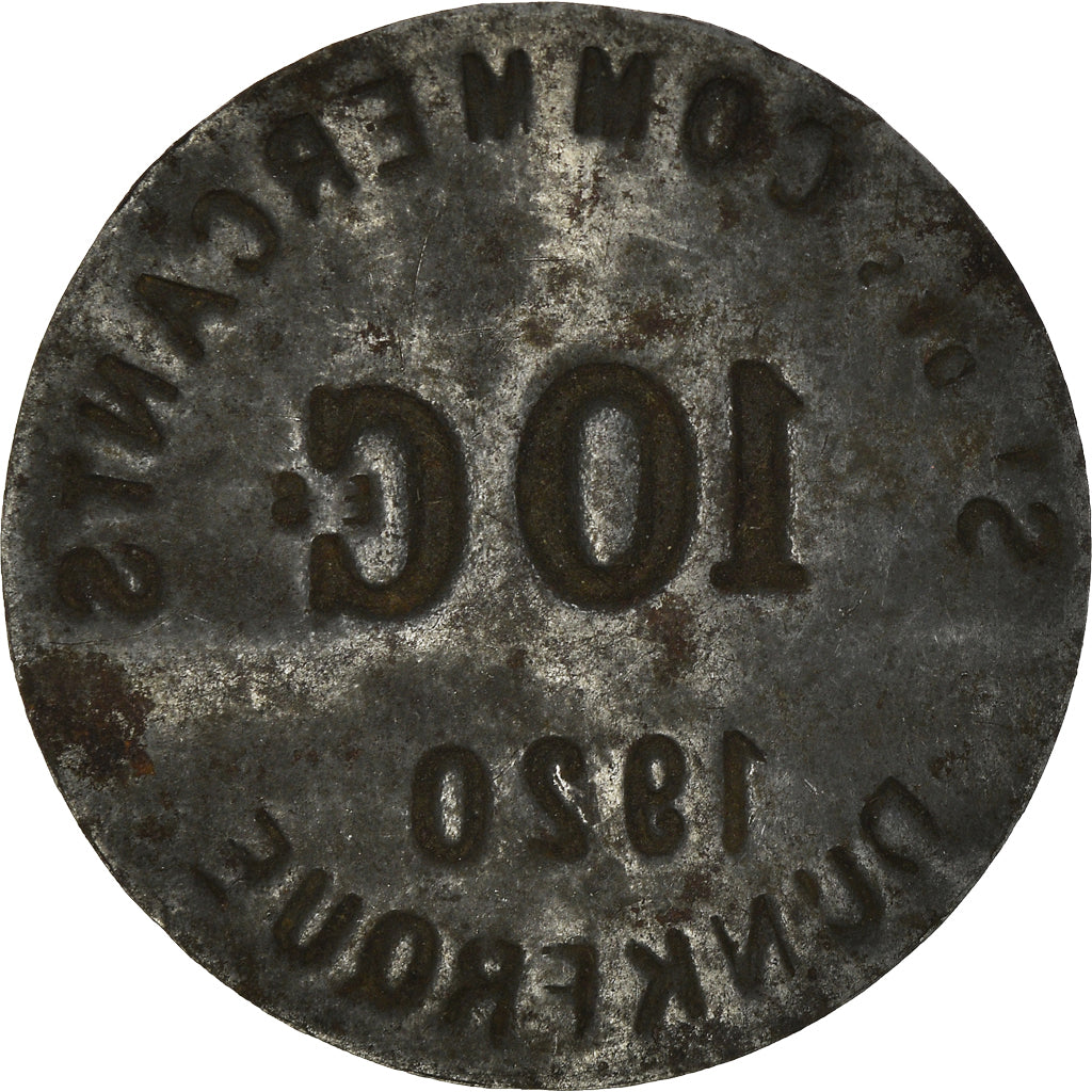 Coin, France, 10 Centimes, 1920, Dunkerque, VF(30-35), Iron, Elie:10.2