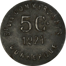 Coin, France, 5 Centimes, 1921, Dunkerque, VF(30-35), Iron, Elie:10.4