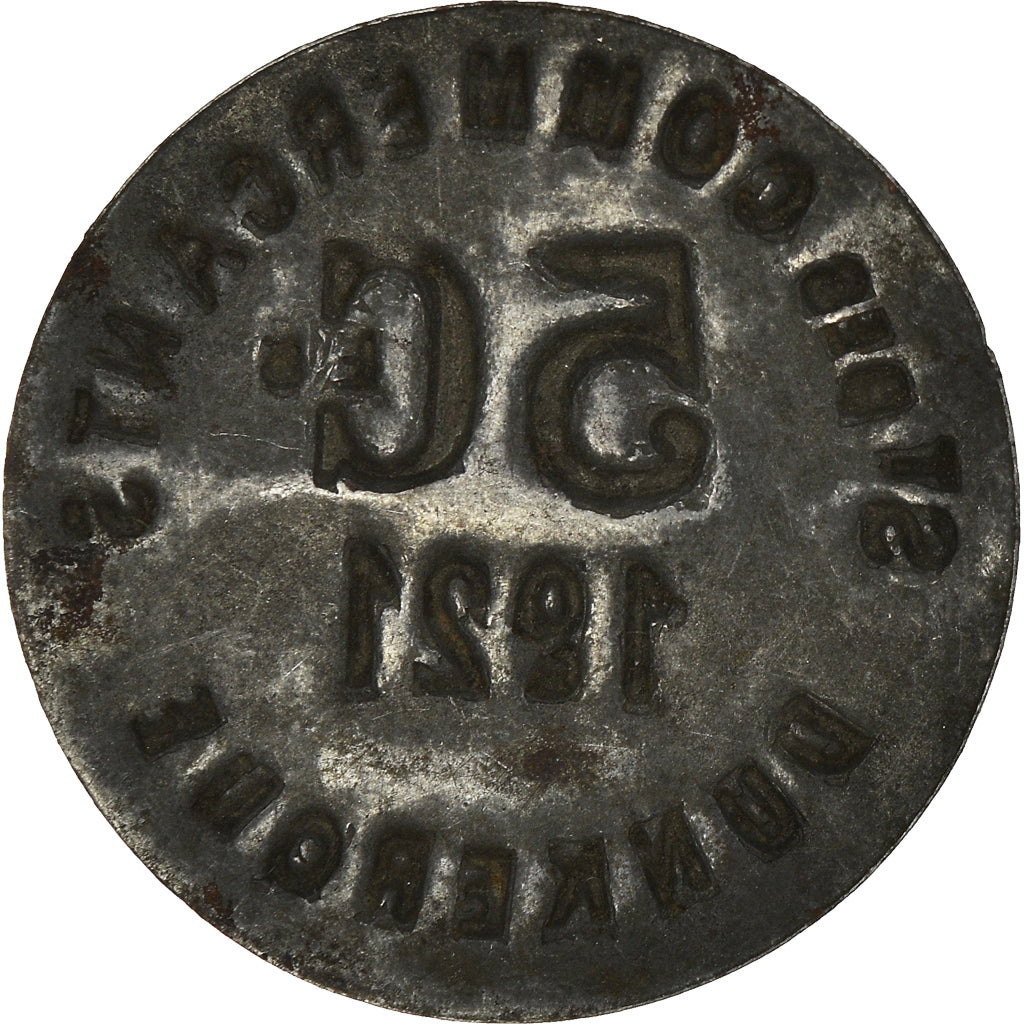 Coin, France, 5 Centimes, 1921, Dunkerque, VF(30-35), Iron, Elie:10.4