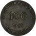 Monnaie, France, 10 Centimes, 1921, Dunkerque, TB+, Iron, Elie:10.5