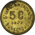 Moneta, Francja, 5 Centimes, 1922, Dunkerque, VF(30-35), Mosiądz, Elie:10.7