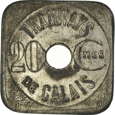 Coin, France, 20 Centimes, CALAIS, VF(30-35), Nickel plated zinc