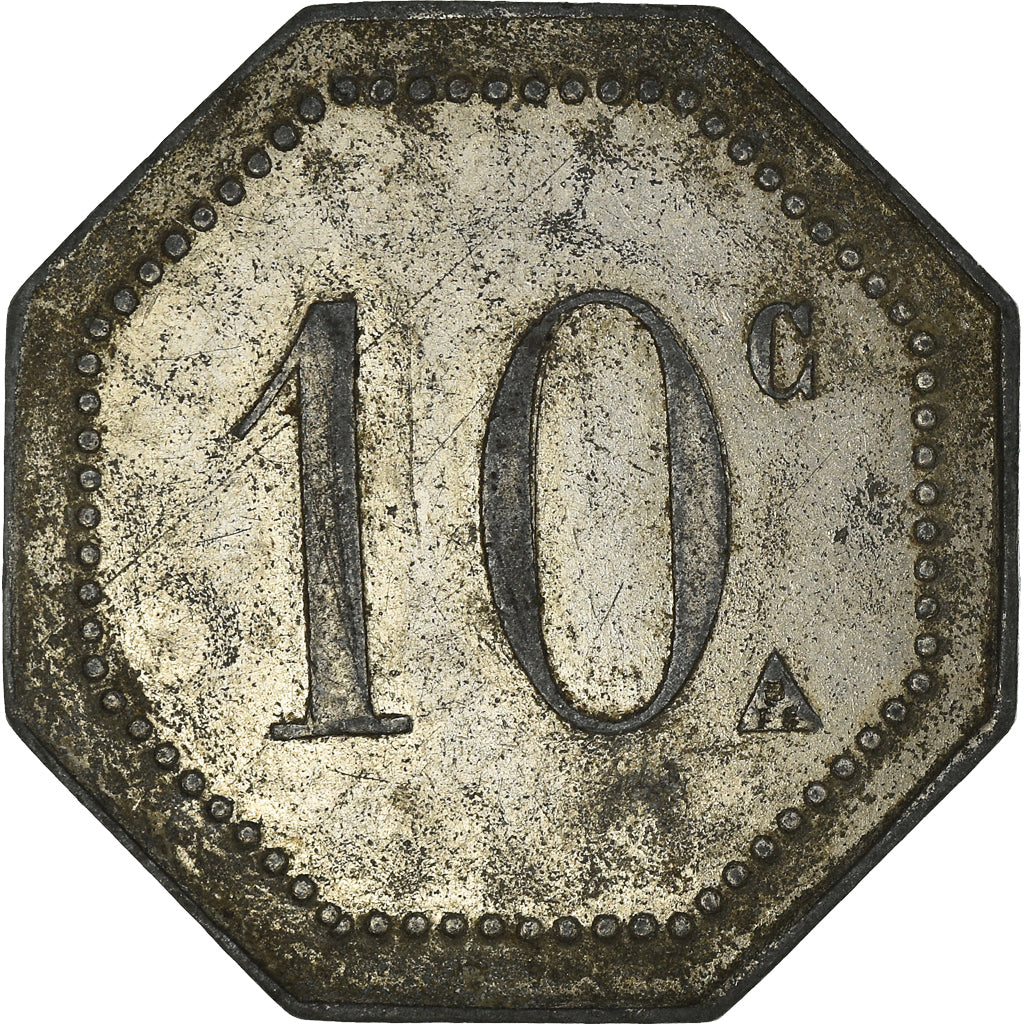 Monnaie, France, 10 Centimes, CALAIS, TB+, Zinc nickelé