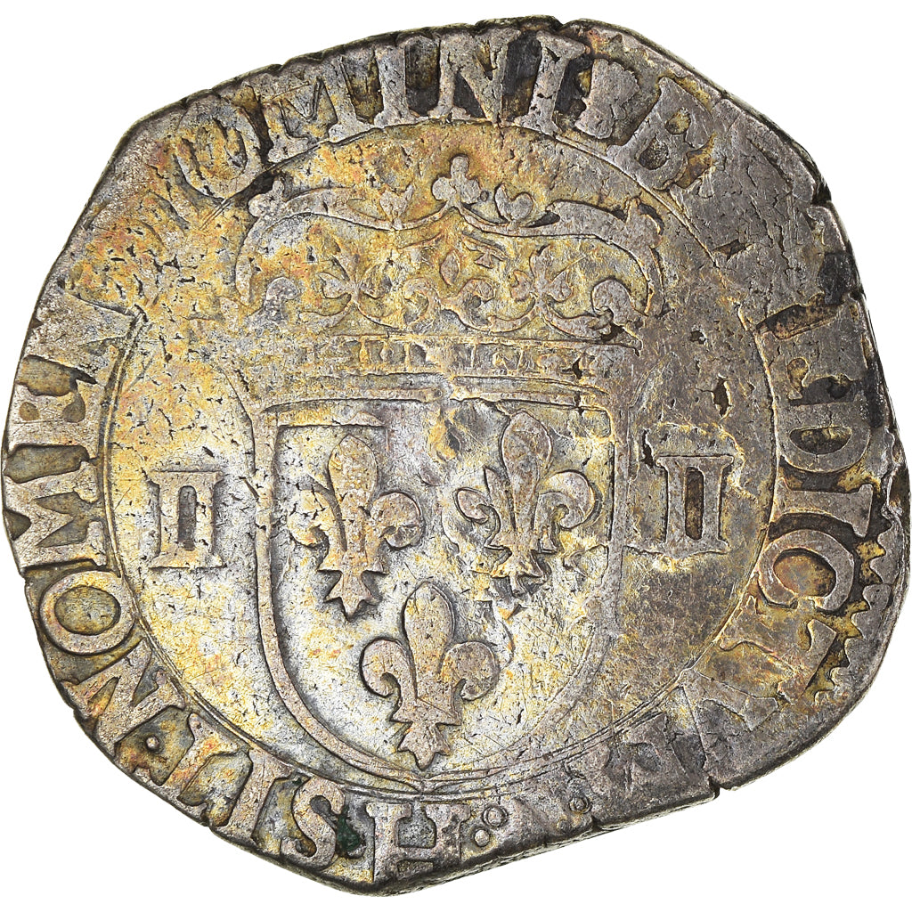Moneta, Francja, Henry IV, Croix feuillue de face, 1/4 Ecu, 1603, La Rochelle