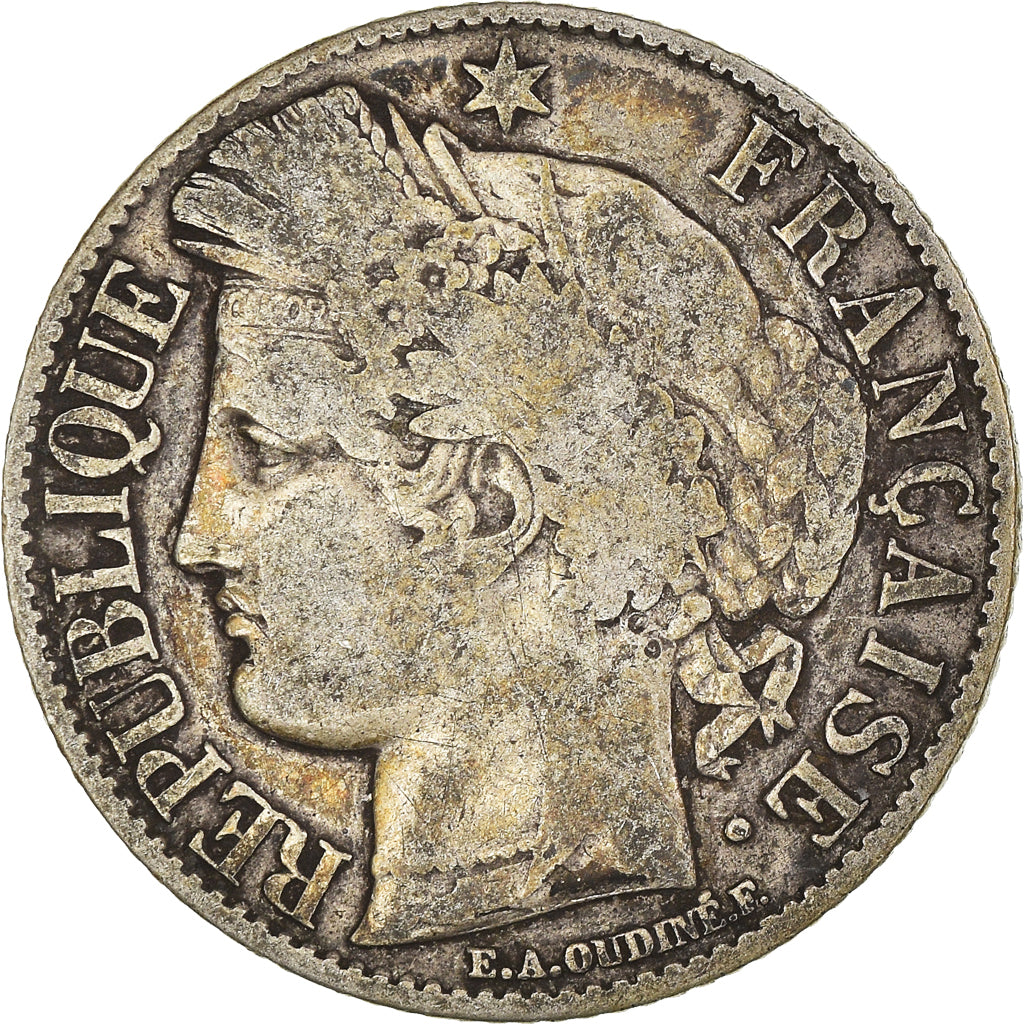 Coin, France, Cérès, Franc, 1895, Paris, VF(30-35), Silver, KM:822.1