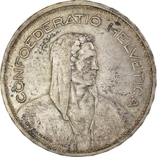 Moeda, Suíça, Berger des Alpes, 5 Francs, 1935, Bern, EF(40-45), Prata, KM:40