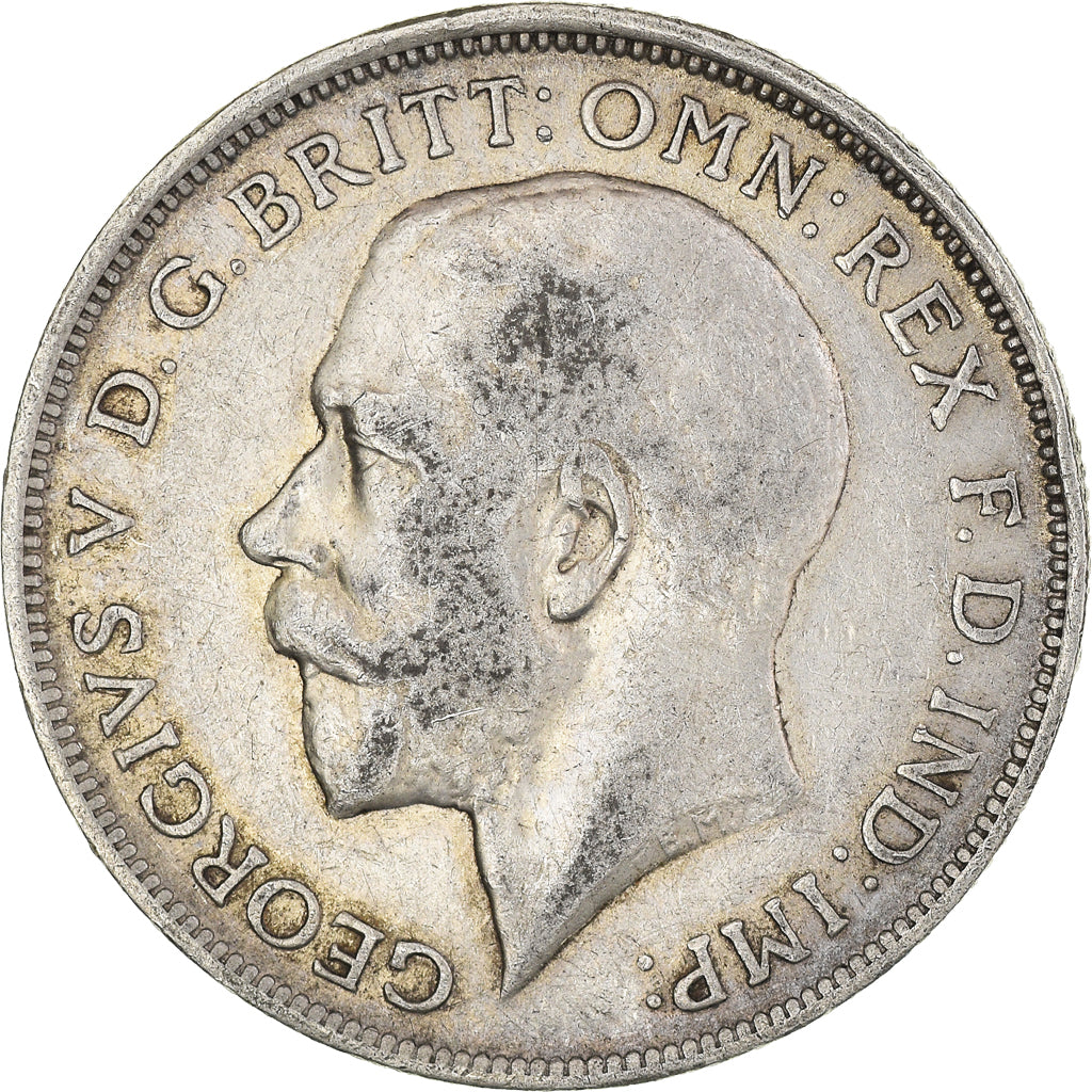 Coin, Great Britain, George V, Florin, Two Shillings, 1914, British Royal Mint