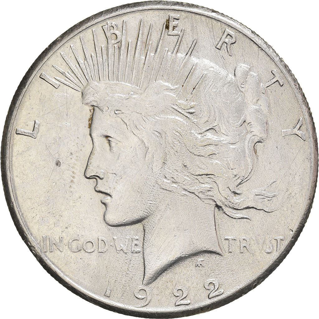 Coin, United States, Peace, Dollar, 1922, San Francisco, EF(40-45), Silver