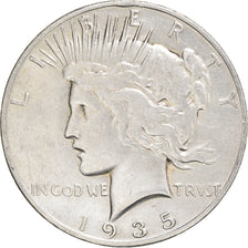 Coin, United States, Peace, Dollar, 1935, San Francisco, VF(20-25), Silver