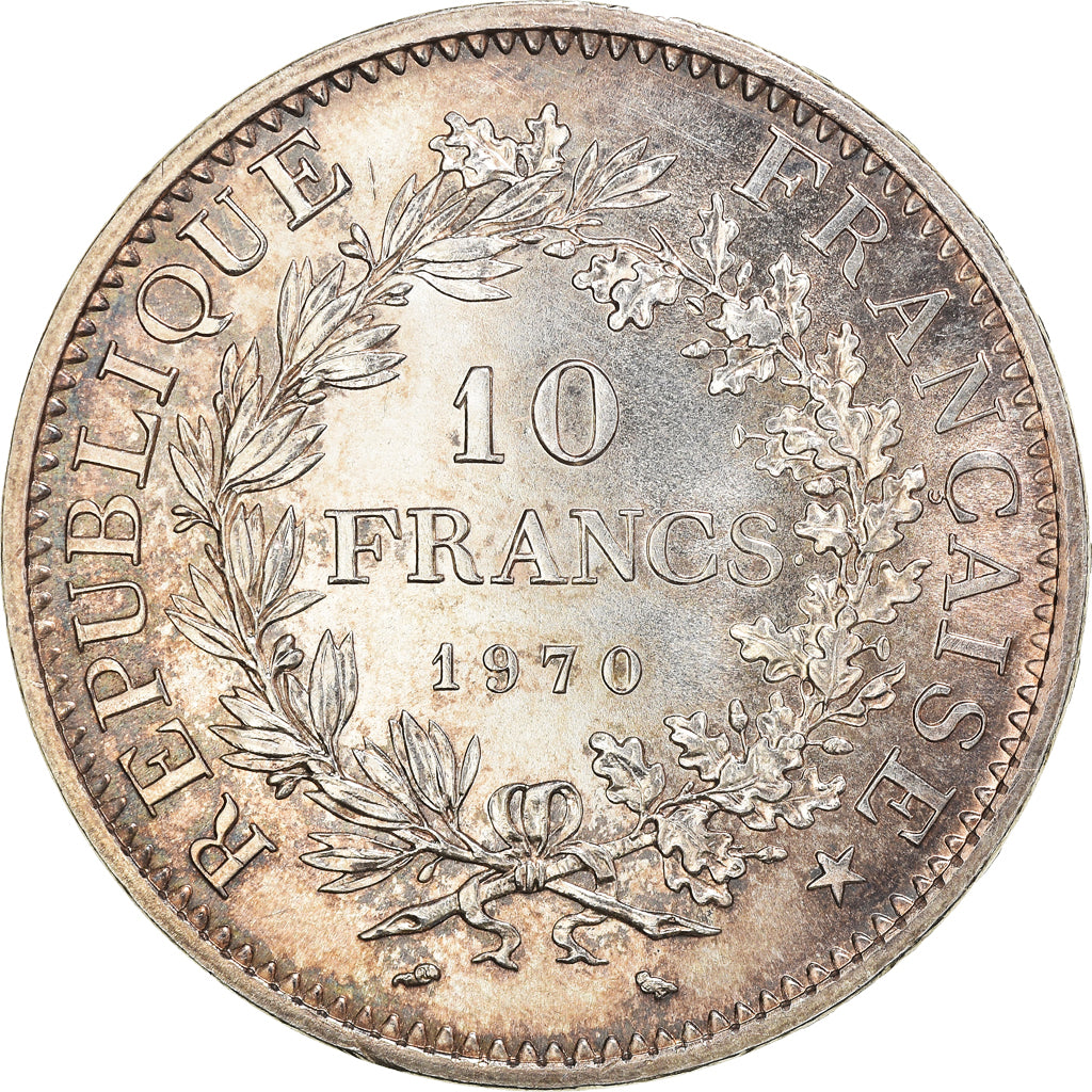 Coin, France, Hercule, 10 Francs, 1970, Paris, MS(63), Silver, KM:932
