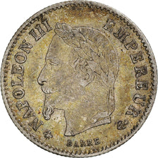 Coin, France, Napoleon III, 20 Centimes, 1867, Paris, EF(40-45), Silver