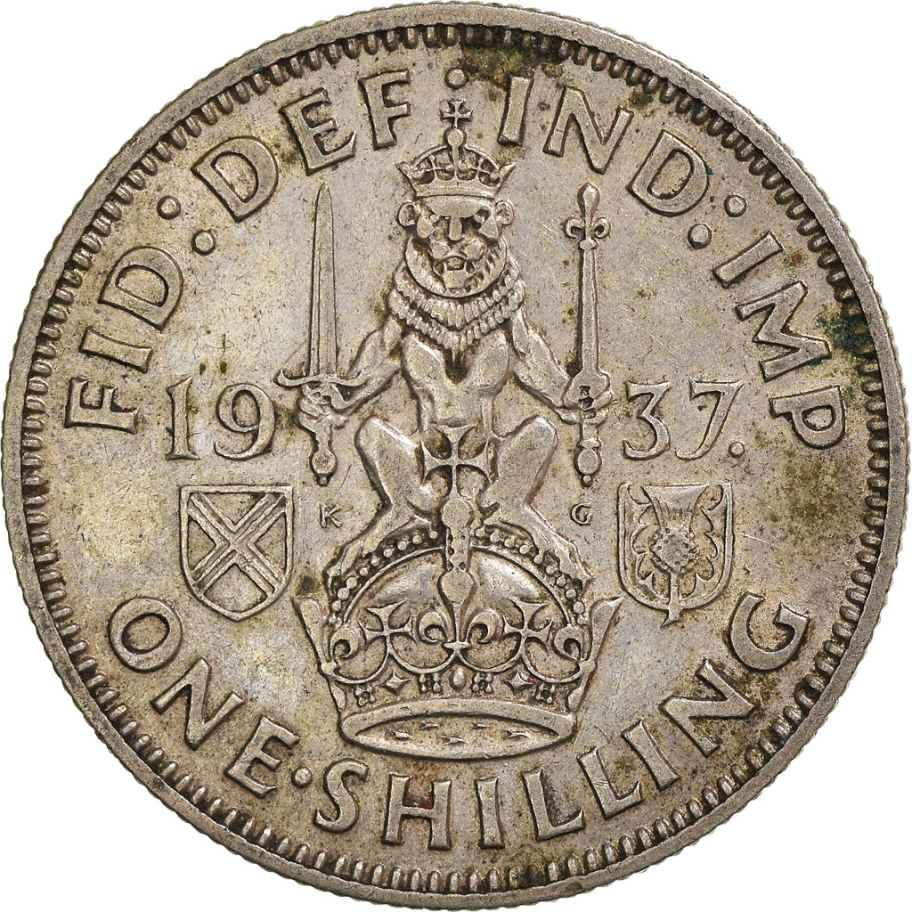 Coin, Great Britain, George VI, Shilling, 1937, British Royal Mint, EF(40-45)