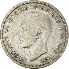 Coin, Australia, George VI, Florin, 1947, Melbourne, VF(30-35), Silver, KM:40a