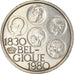 Coin, Belgium, 500 Francs, 1980, Brussels, AU(55-58), Silver Clad Copper-Nickel
