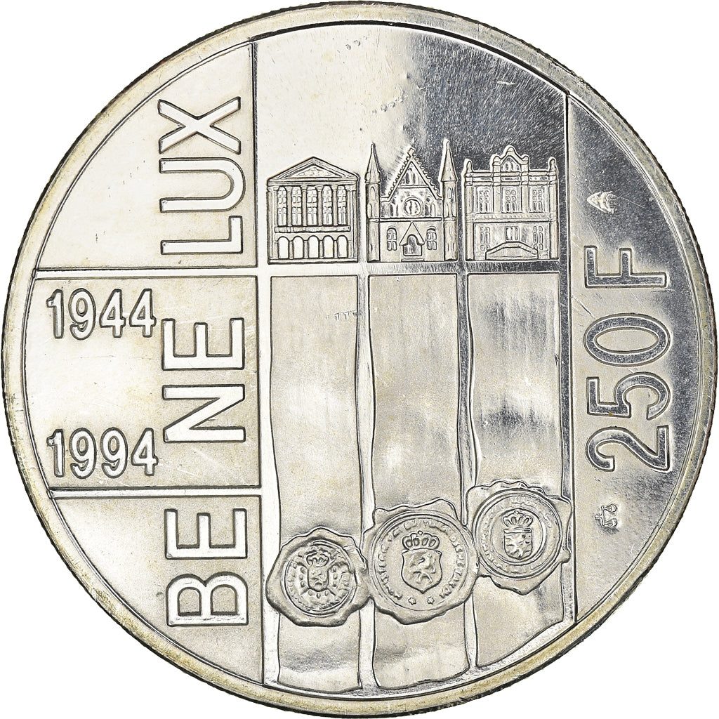 Coin, Belgium, Albert II, 250 Francs, 1994, Brussels, AU(55-58), Silver, KM:195