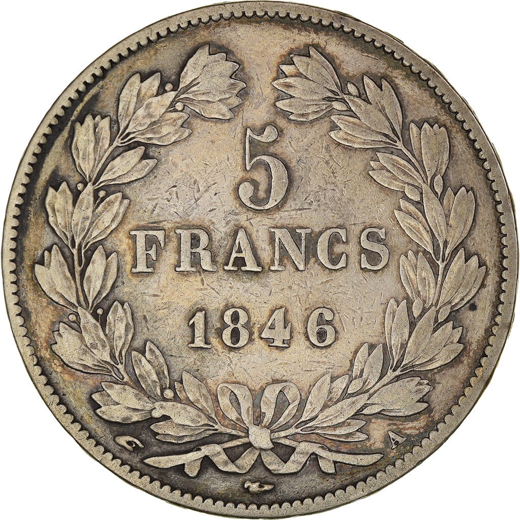 Monnaie, France, Louis-Philippe, 5 Francs, 1846, Paris, TB+, Argent