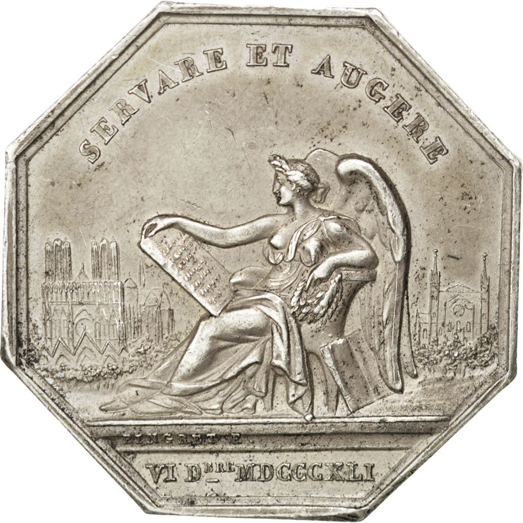 Other Coins, Jeton, 1841, AU(50-53), Silver, 18.83