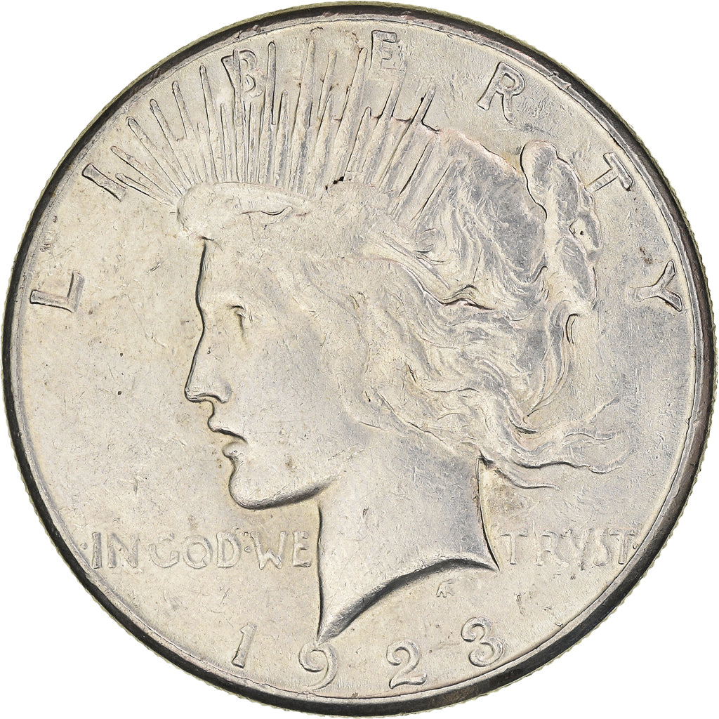 Coin, United States, Peace Dollar, Dollar, 1923, U.S. Mint, San Francisco