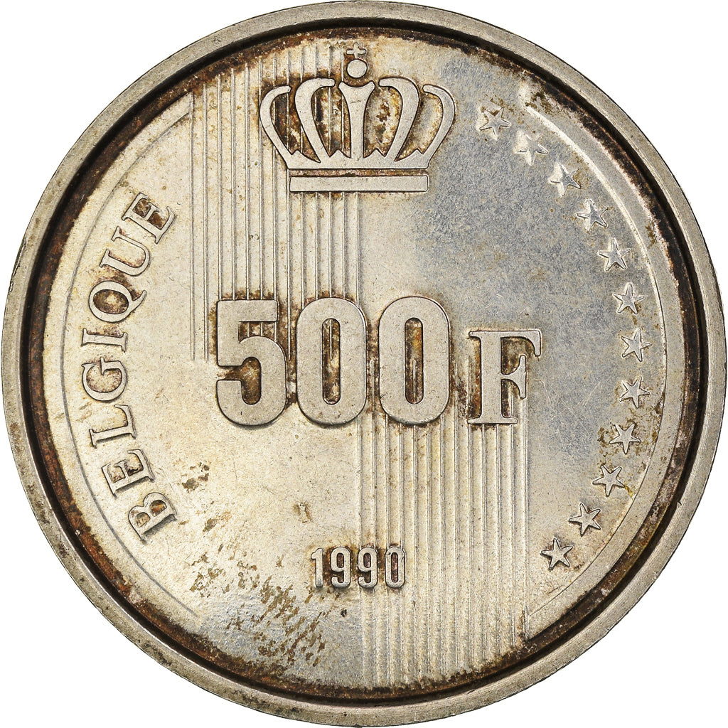 Monnaie, Belgique, Baudouin I, 500 Francs, 1990, Royal Belgium Mint, TTB
