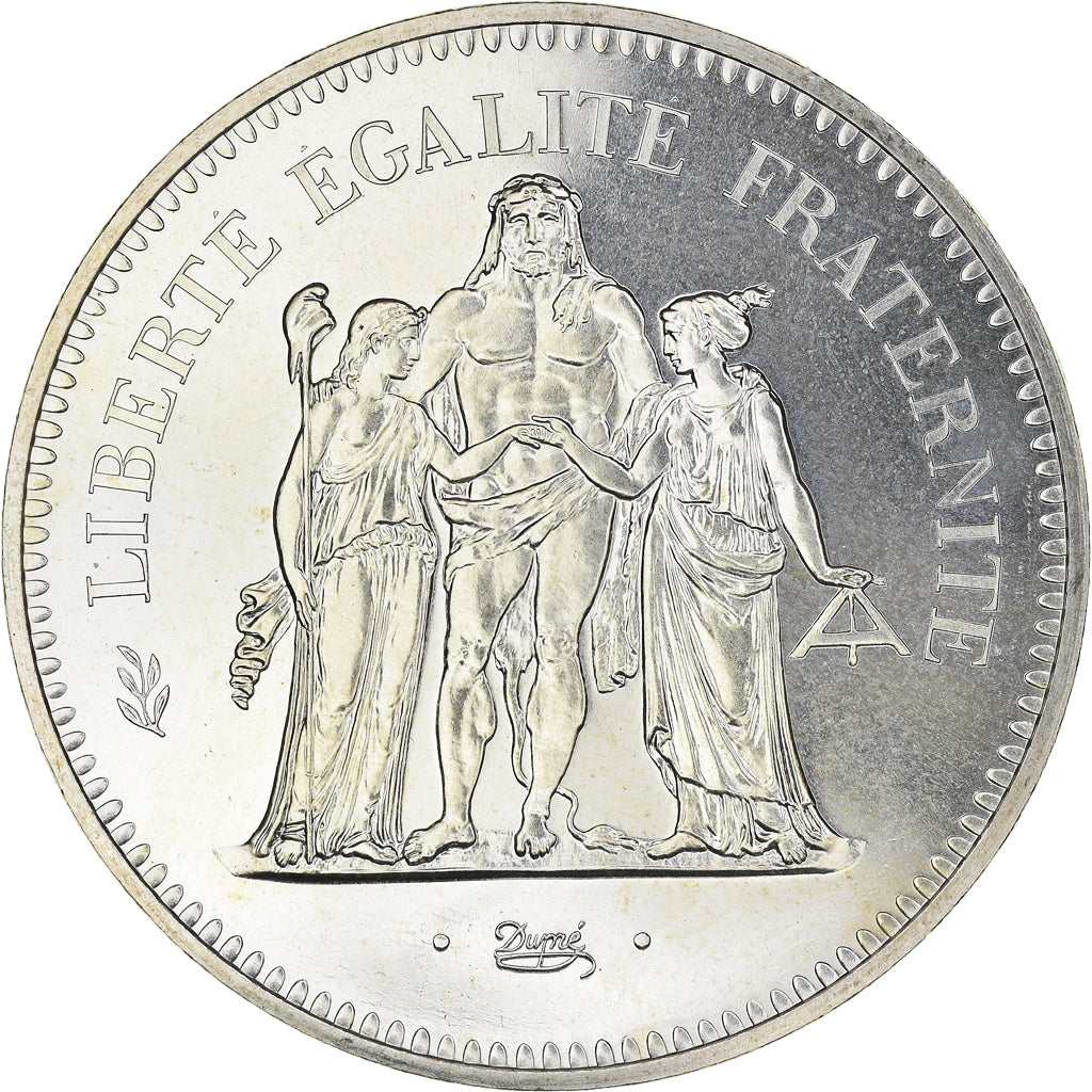 Coin, France, Hercule, 50 Francs, 1974, Paris, MS(65-70), Silver, KM:941.1