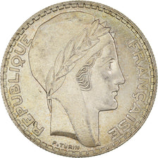 Munten, Frankrijk, Turin, 20 Francs, 1934, Paris, PR, Zilver, KM:879