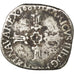 Henri IV, 1/4 Ecu croix croix feuillue de face 1603 La Rochelle, Sombart 4686