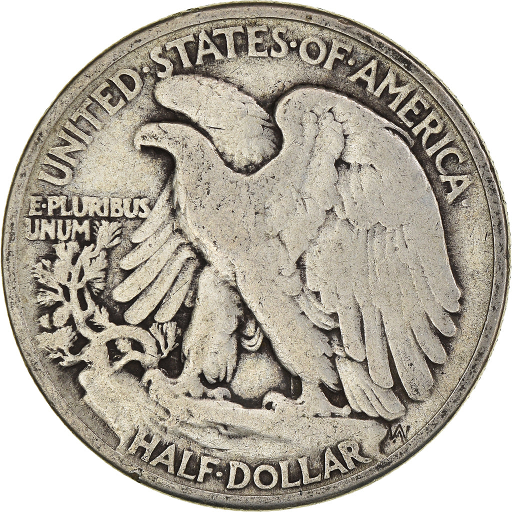 Coin, United States, Walking Liberty, Half Dollar, 1943, Philadelphia, F(12-15)