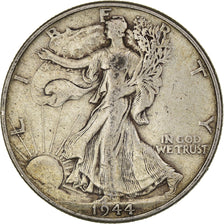 Coin, United States, Walking Liberty, Half Dollar, 1944, Philadelphia