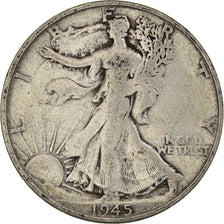 Coin, United States, Walking Liberty, Half Dollar, 1945, San Francisco
