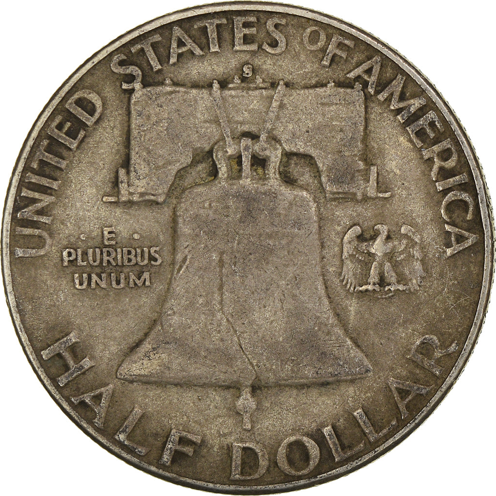 Coin, United States, Franklin, Half Dollar, 1953, San Francisco, VF(20-25)