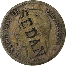 Coin, France, Napoleon III, Satirical, 50 Centimes, 1867, Bordeaux, VG(8-10)