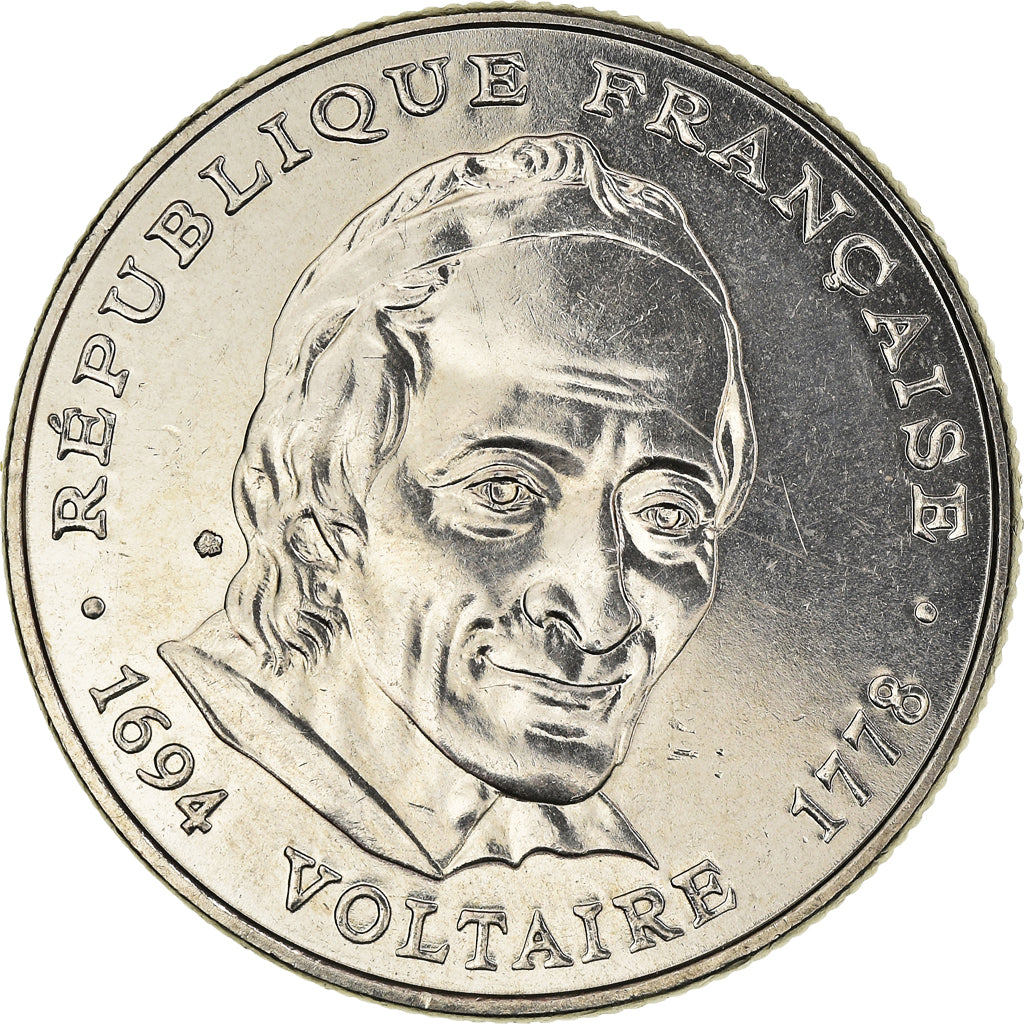 Coin, France, Voltaire, 5 Francs, 1994, Paris, MS(63), Nickel, KM:1063