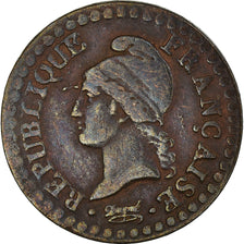 Coin, France, Dupré, Centime, AN 6, Paris, EF(40-45), Bronze, KM:646