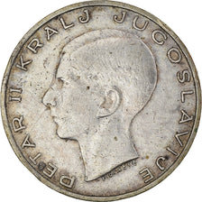 Moneta, Iugoslavia, Petar II, 20 Dinara, 1938, Belgrade, BB, Argento, KM:23