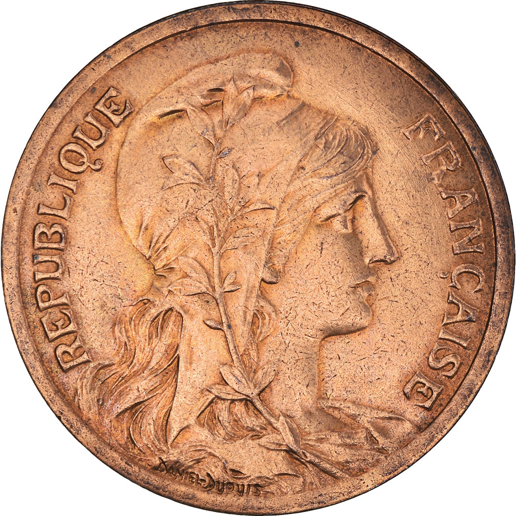 Coin, France, Dupuis, 10 Centimes, 1915, Paris, EF(40-45), Bronze, KM:842