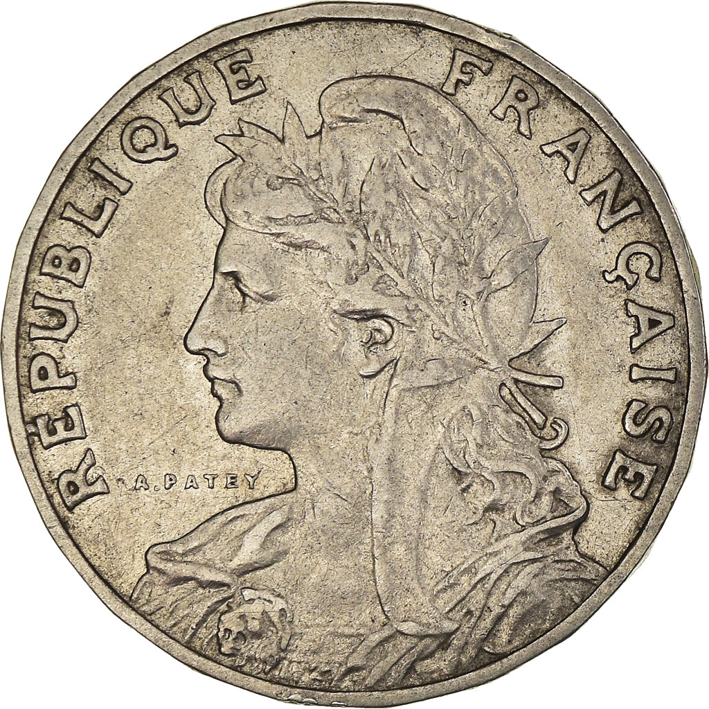 Coin, France, Patey, 25 Centimes, 1905, Paris, EF(40-45), Nickel, KM:856