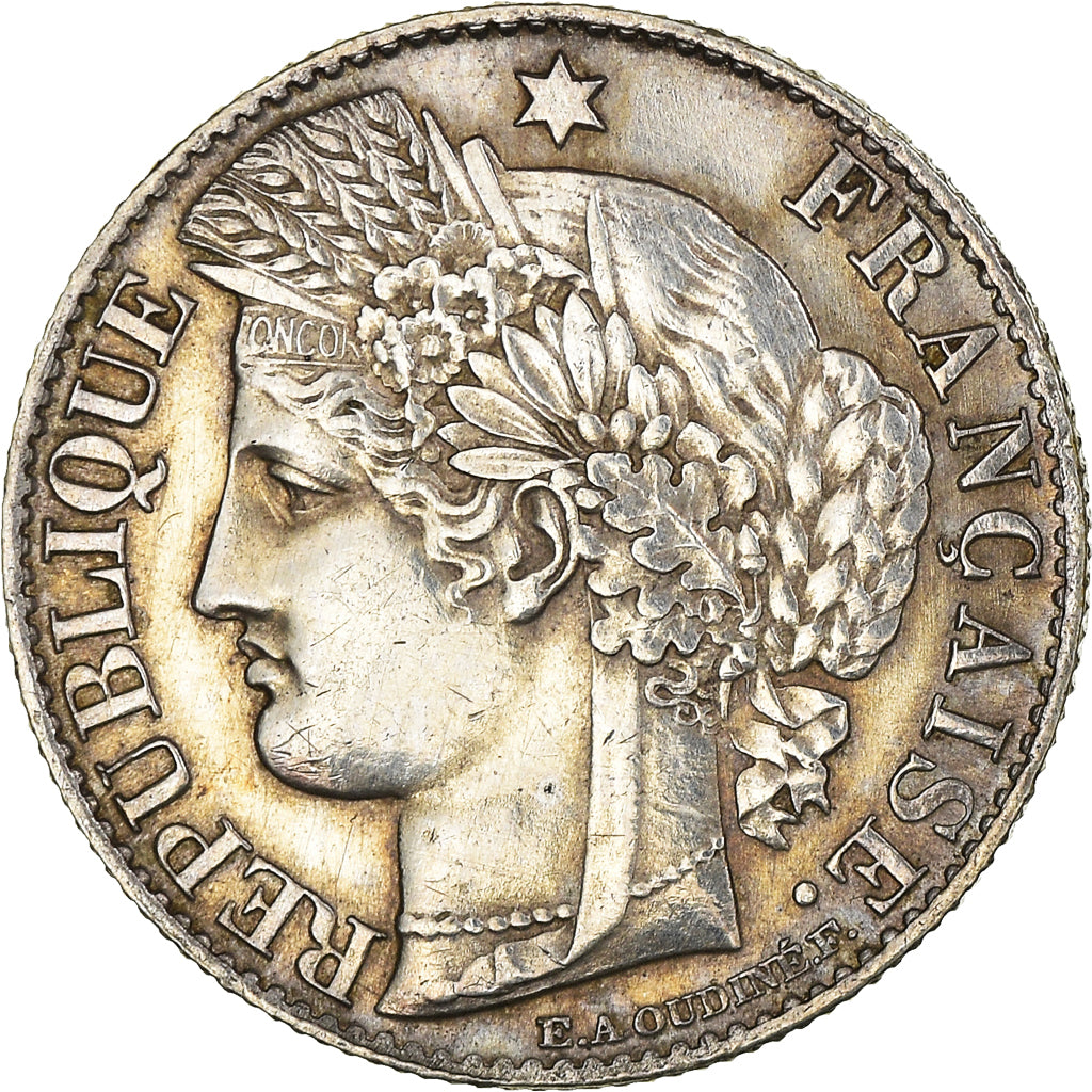 Coin, France, Cérès, 50 Centimes, 1881, Paris, AU(55-58), Silver, KM:834.1