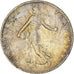 Coin, France, Semeuse, 50 Centimes, 1917, Paris, VF(20-25), Silver, KM:854